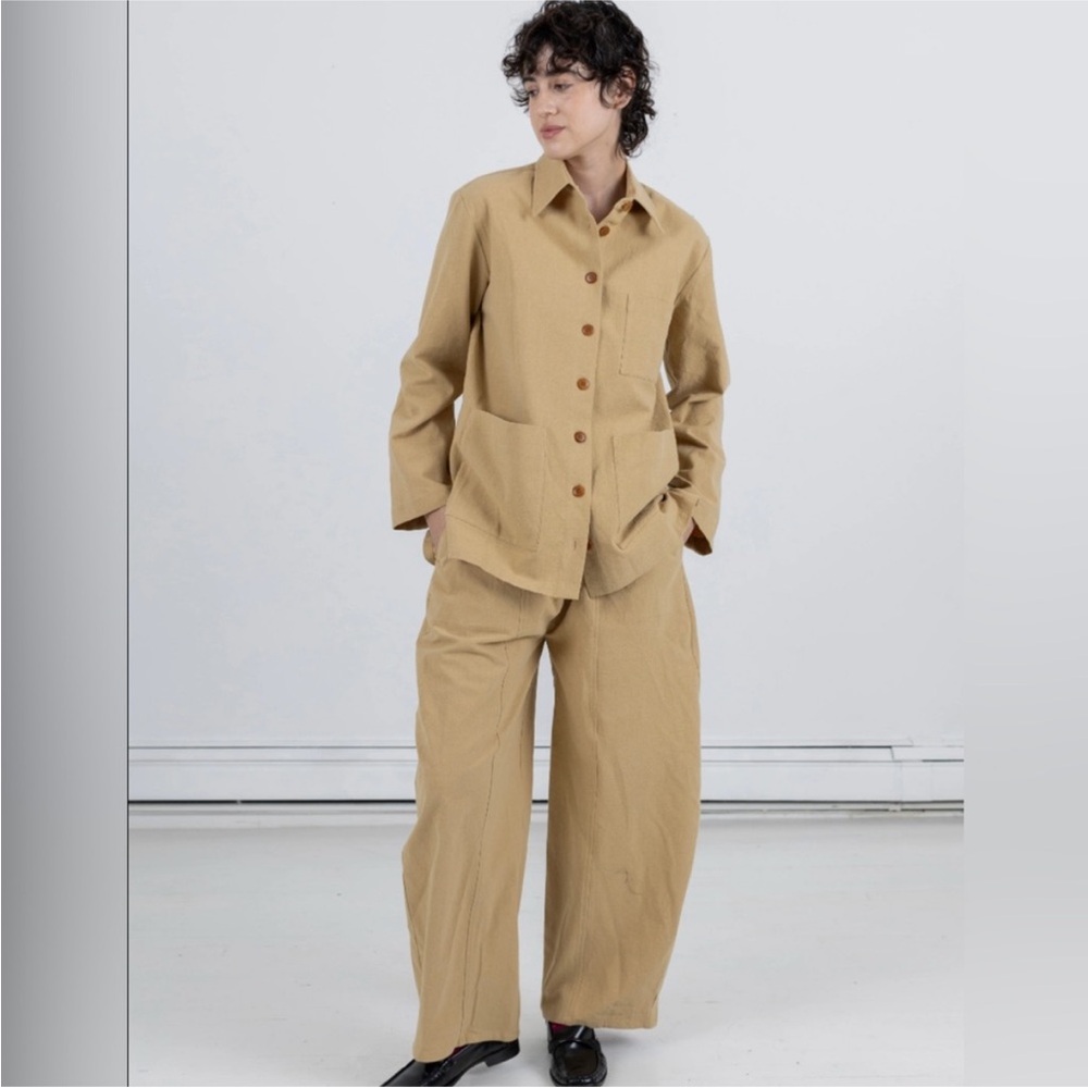 Ilana Kohn Tan Button-Down Shirt